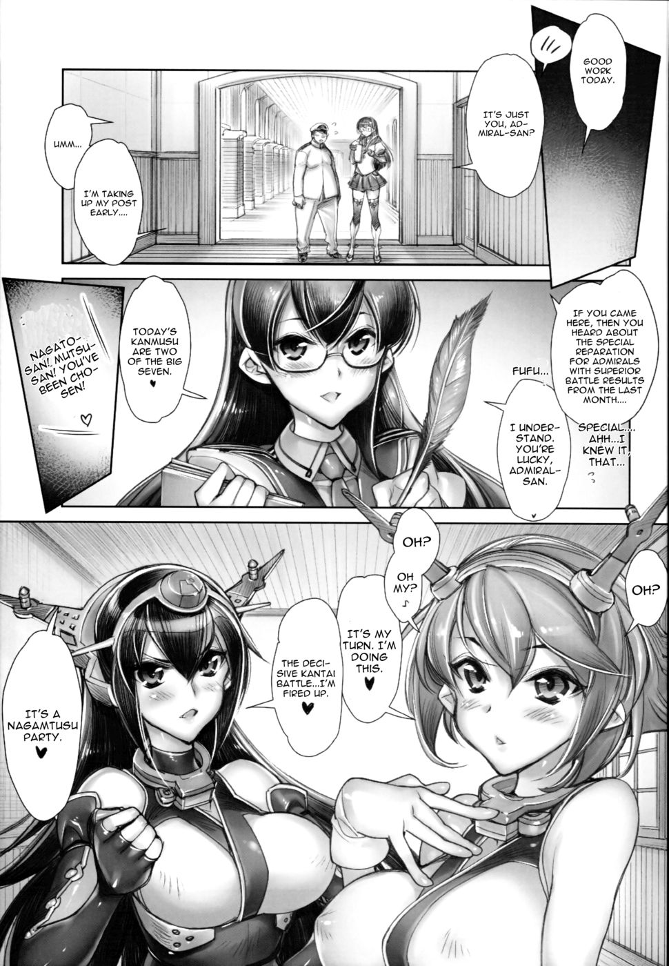 Hentai Manga Comic-Kancolle -Sex Fleet CollecTion-Nagato Mutsu-Read-4